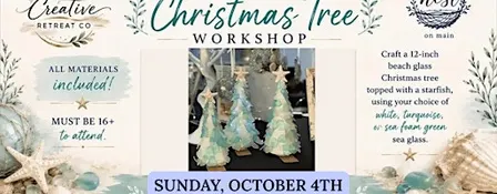 Beach Glass Christmas Tree Workshop with Amanda of Creative Retreat