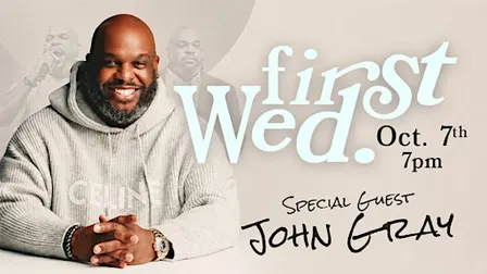 John Gray- Special Guest Speaker for First Wed. October