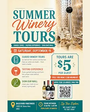 Summer Winery Tours
