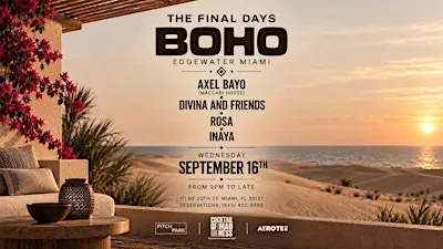 BOHO Edgewater AXEL BAYO (MACCABI HOUSE) / DIVINA AND FRIENDS / ROSA/ INAYA