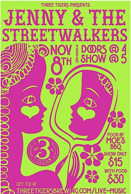 Dinner & a Show; Jenny & the Streetwalkers
