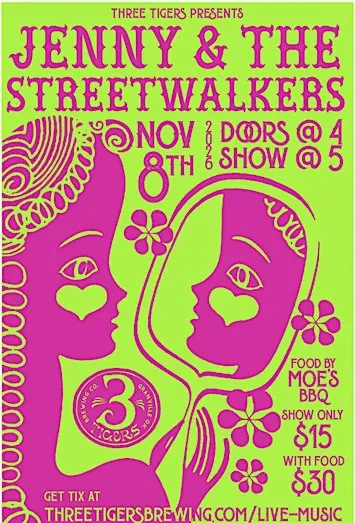 Dinner & a Show; Jenny & the Streetwalkers