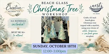 Beach Glass Christmas Tree Workshop with Amanda of Creative Retreat