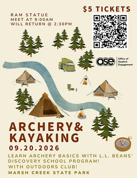 Archery and Kayaking with Outdoors Club