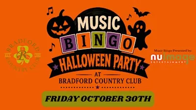 Music Bingo Halloween Party at Bradford Country Club