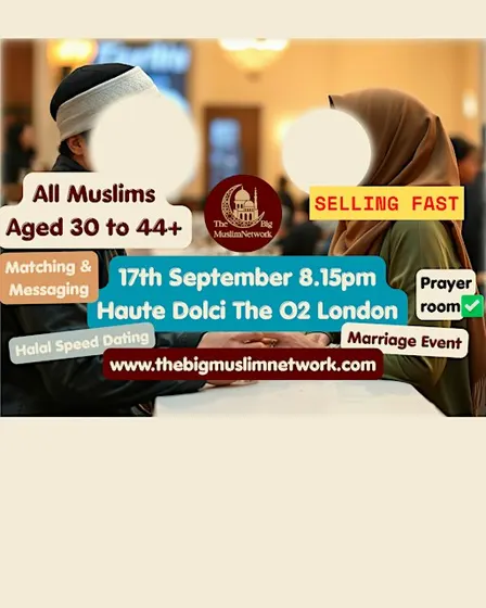 Age 30 to 44+ | SINGLE MUSLIM Marriage EVENT | Meetup | LONDON O2
