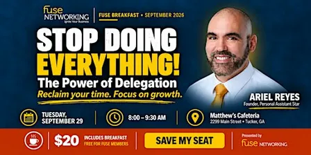 FUSE Breakfast: Stop Doing Everything! with Ariel Reyes