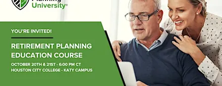 Retirement Planning University - HCC Katy - October 2026