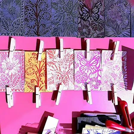 Introduction to Lino Printing with artist Katie Sandoval