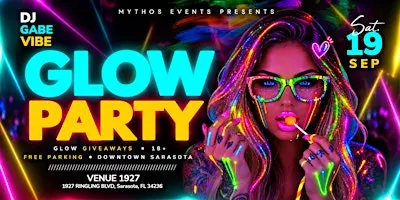 GLOW Party at Venue 1927 with DJ Gabe Vibe | 18+