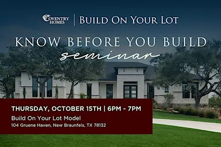 Know Before You Build Seminar