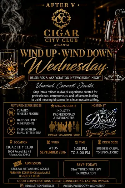 After V Business Owners/ Leaders Wind Up Wind Down Weds