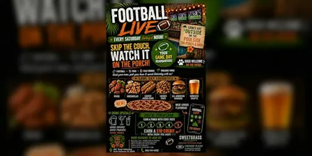 Football Live - Crowne Plaza Tiki Bar & Porch