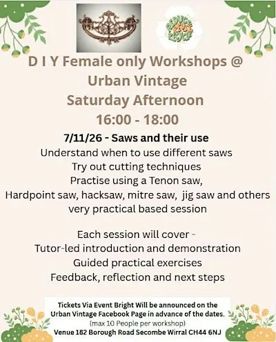 Saws and their use - practical session - 7.11.27 - Female Only