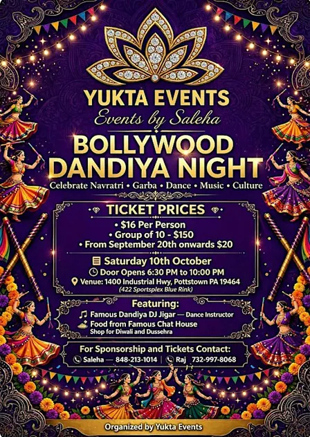 BOLLYWOOD DANDIYA NIGHT in Pennsylvania