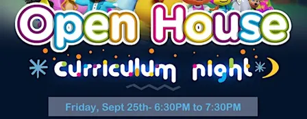 Open House- Back to School-Curriculum Night