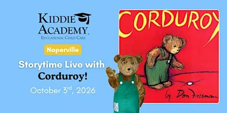 FREE Storytime Live Event with Corduroy in Naperville!