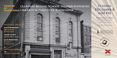 Learning Beyond School: Member-Supported Libraries & Pursuit of Knowledge