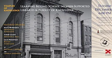 Learning Beyond School: Member-Supported Libraries & Pursuit of Knowledge