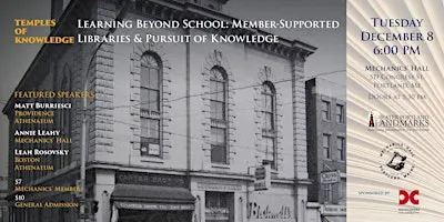 Learning Beyond School: Member-Supported Libraries & Pursuit of Knowledge