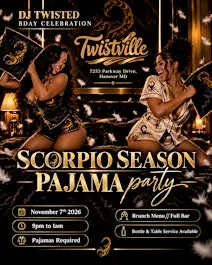 Scorpio Season Pajama Party