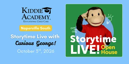 FREE Storytime Live Event with Curious George in Naperville South!