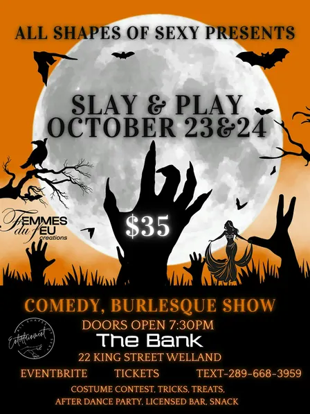 Slay & Play * Halloween Comedy Burlesque/Cabaret Show *