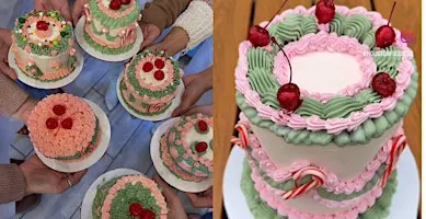 Merry Pinkmas: Brunch and Mini Cake Decorating Class in Tomball
