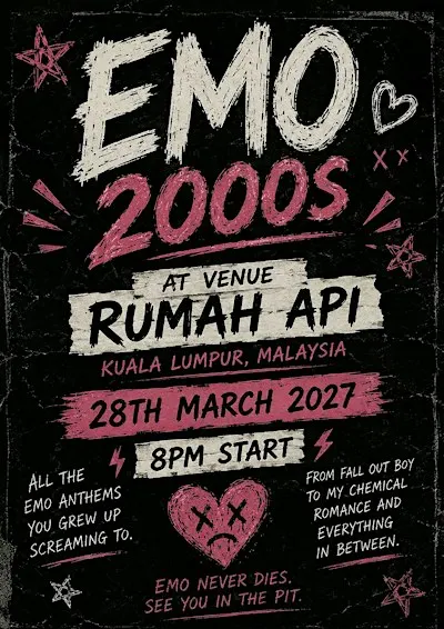 2000s EMO NIGHT KUALA LUMPUR EDITION!