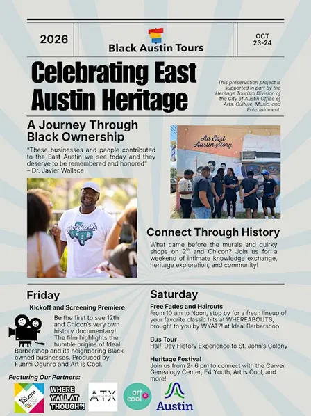 Black Austin Tours- 1914 East Heritage Weekend Celebration