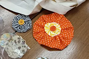 Tote Bag with Fabric Flowers Workshop: Design Your Own Personalized Bag