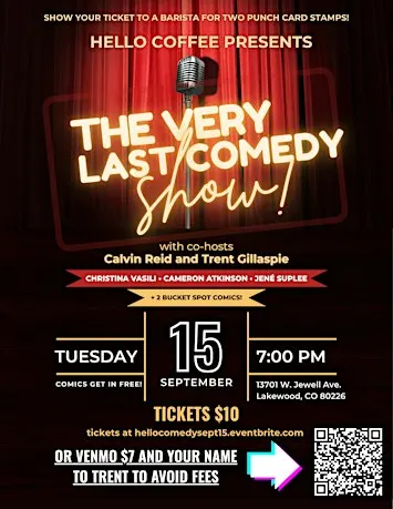 The Very Last Comedy Show at Hello Coffee