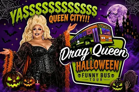 Buff Faye's HALLOWEEN Drag Queen Funny Bus Tour