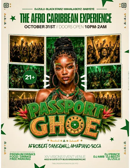 PASSPORT GHOE- AFRO-CARIBBEAN PARTY