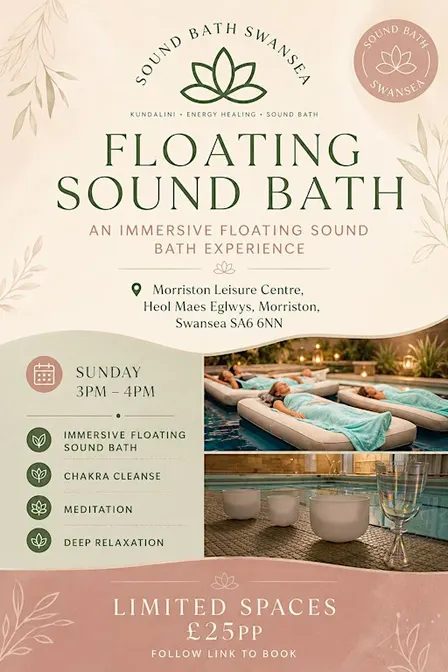 Floating Sound Bath at Morriston Leisure Centre 17.01.2026