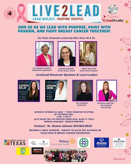 2026 City of Allen - L2L4TX  Breast Cancer Awareness, Education & Healing