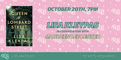 Lisa Kleypas LA Event for Queen of Lombard Street