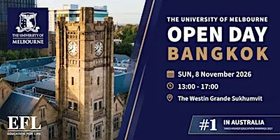 The University of Melbourne Open Day Bangkok 2026
