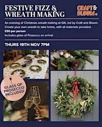 Festive Fizz and Wreath Making @ Gilt West Bridgford