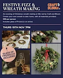 Festive Fizz and Wreath Making @ Gilt West Bridgford