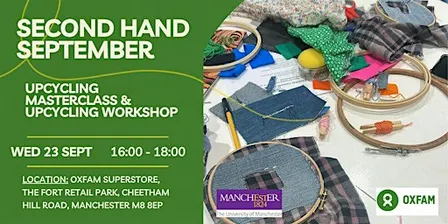 UPCYCLING WORKSHOP: Visible Mending & Sashiko Techniques