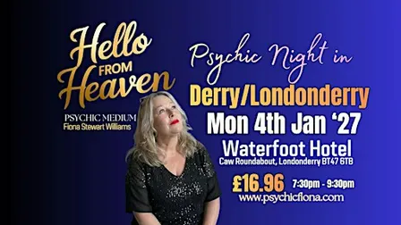 Psychic Night in L/Derry Waterfoot Hotel with Medium Fiona Stewart-Williams