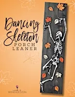 Dancing Skeleton Porch Leaner