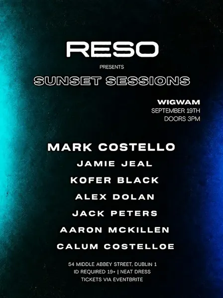 RESO presents: Sunset Sessions with Mark Costello