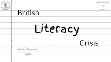Sunderland Lit & Phil Discussion: The British Literacy Crisis