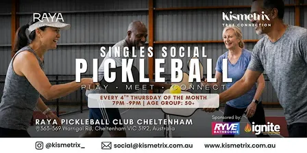Sep 24 | Thursday Evening Pickleball for Singles Age 50+ | Cheltenham