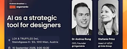 Business Breakfast Vienna by Ergomania: AI as a strategic Tool for Designer