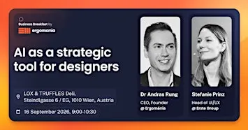 Business Breakfast Vienna by Ergomania: AI as a strategic Tool for Designer