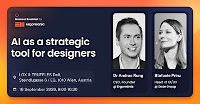 Business Breakfast Vienna by Ergomania: AI as a strategic Tool for Designer