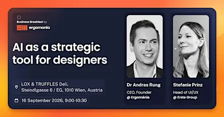 Business Breakfast Vienna by Ergomania: AI as a strategic Tool for Designer